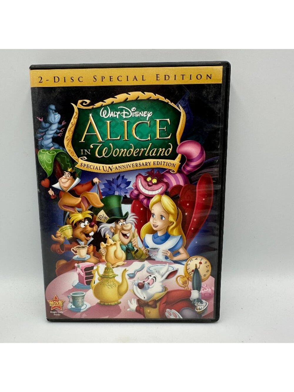 Walt Disney Alice In Wonderland DVD 2010 2 Disc Special UnAnniversary Edition